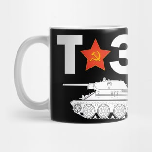 For the export of tanks! T-34-76 model 1941 (Battle of Moscow) Mug